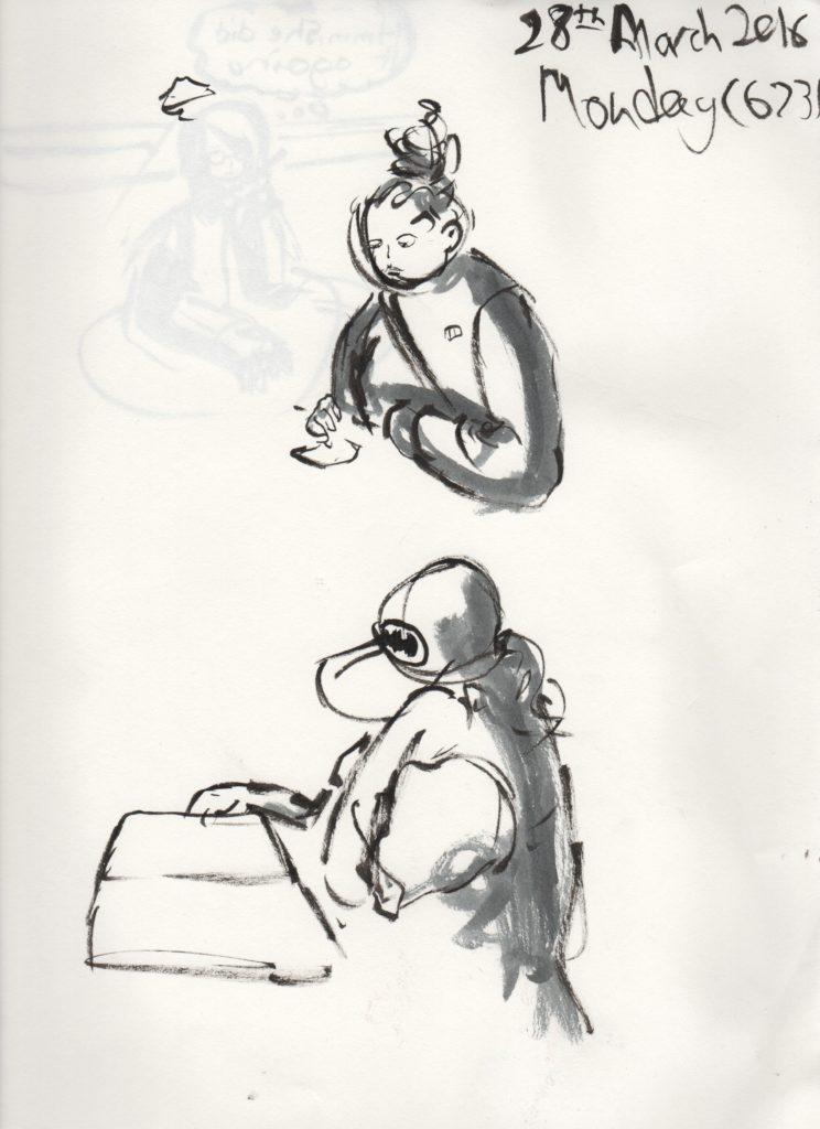 People Sketching 28th March 2016 (Monday)