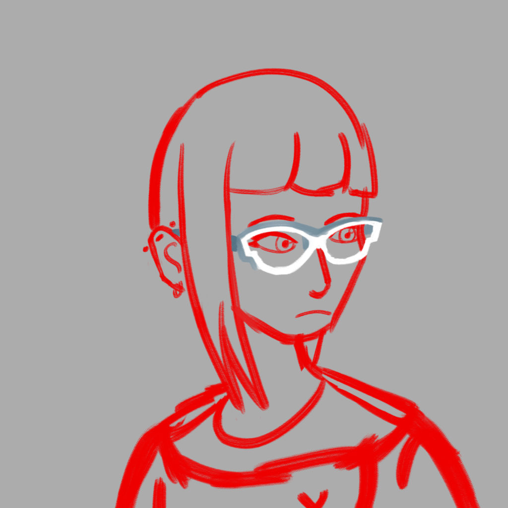 White Glasses (Sketch)
